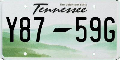 TN license plate Y8759G