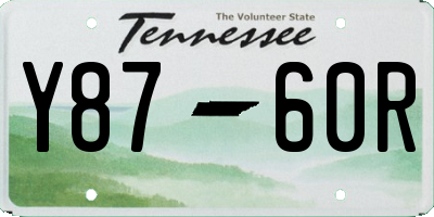 TN license plate Y8760R