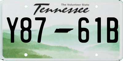 TN license plate Y8761B