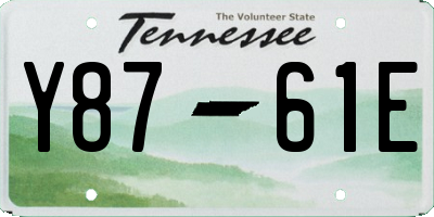 TN license plate Y8761E