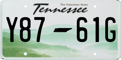 TN license plate Y8761G