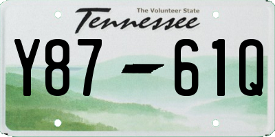 TN license plate Y8761Q