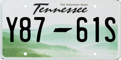 TN license plate Y8761S