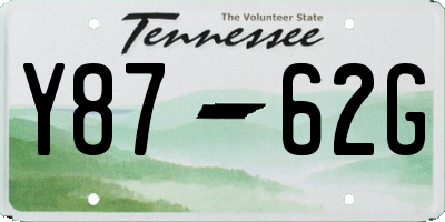 TN license plate Y8762G