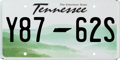 TN license plate Y8762S