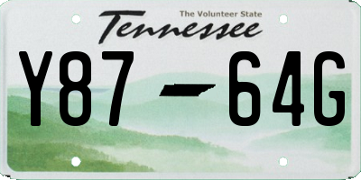 TN license plate Y8764G