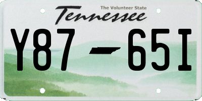 TN license plate Y8765I