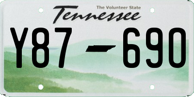 TN license plate Y8769O