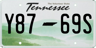 TN license plate Y8769S