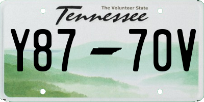 TN license plate Y8770V
