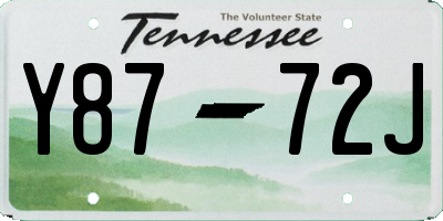 TN license plate Y8772J