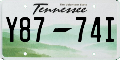 TN license plate Y8774I