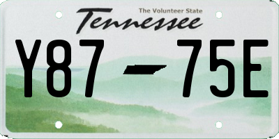 TN license plate Y8775E