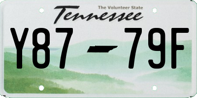 TN license plate Y8779F