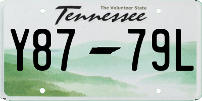TN license plate Y8779L