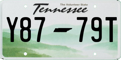 TN license plate Y8779T