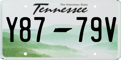 TN license plate Y8779V