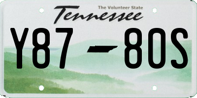 TN license plate Y8780S
