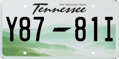 TN license plate Y8781I