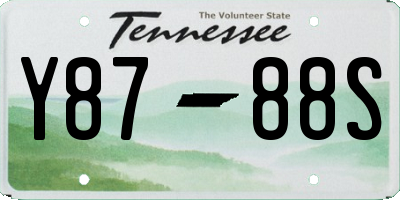 TN license plate Y8788S