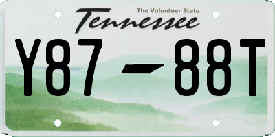 TN license plate Y8788T