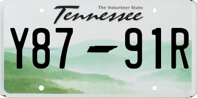 TN license plate Y8791R