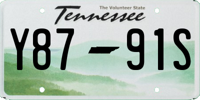 TN license plate Y8791S