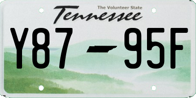 TN license plate Y8795F