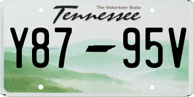 TN license plate Y8795V