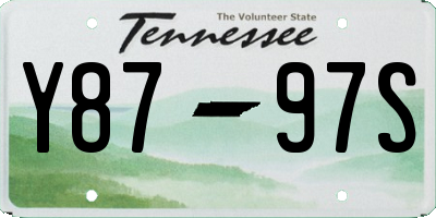 TN license plate Y8797S