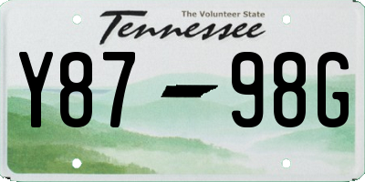 TN license plate Y8798G