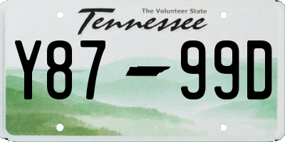 TN license plate Y8799D