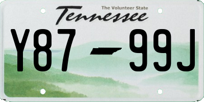 TN license plate Y8799J
