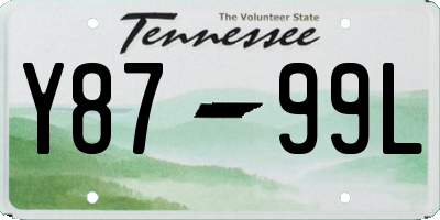TN license plate Y8799L