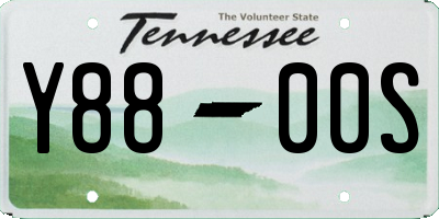TN license plate Y8800S