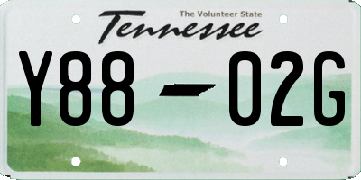 TN license plate Y8802G