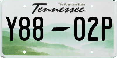 TN license plate Y8802P