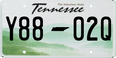 TN license plate Y8802Q