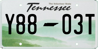 TN license plate Y8803T
