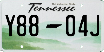 TN license plate Y8804J