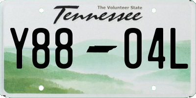 TN license plate Y8804L