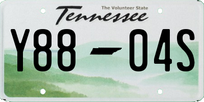 TN license plate Y8804S