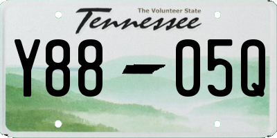 TN license plate Y8805Q