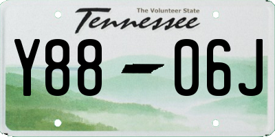TN license plate Y8806J