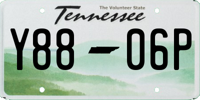TN license plate Y8806P