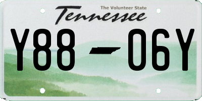 TN license plate Y8806Y