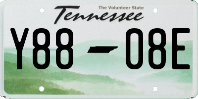 TN license plate Y8808E