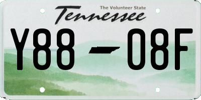 TN license plate Y8808F