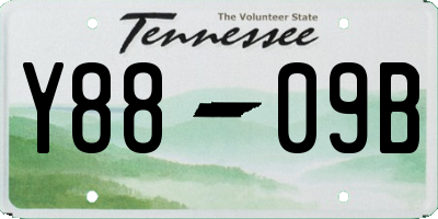TN license plate Y8809B