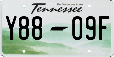 TN license plate Y8809F